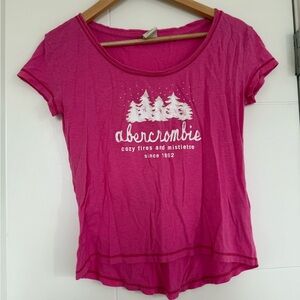 Abercrombie Kids Shirt Size Youth XL Girl’s Top Pink Excellent Condition Tee